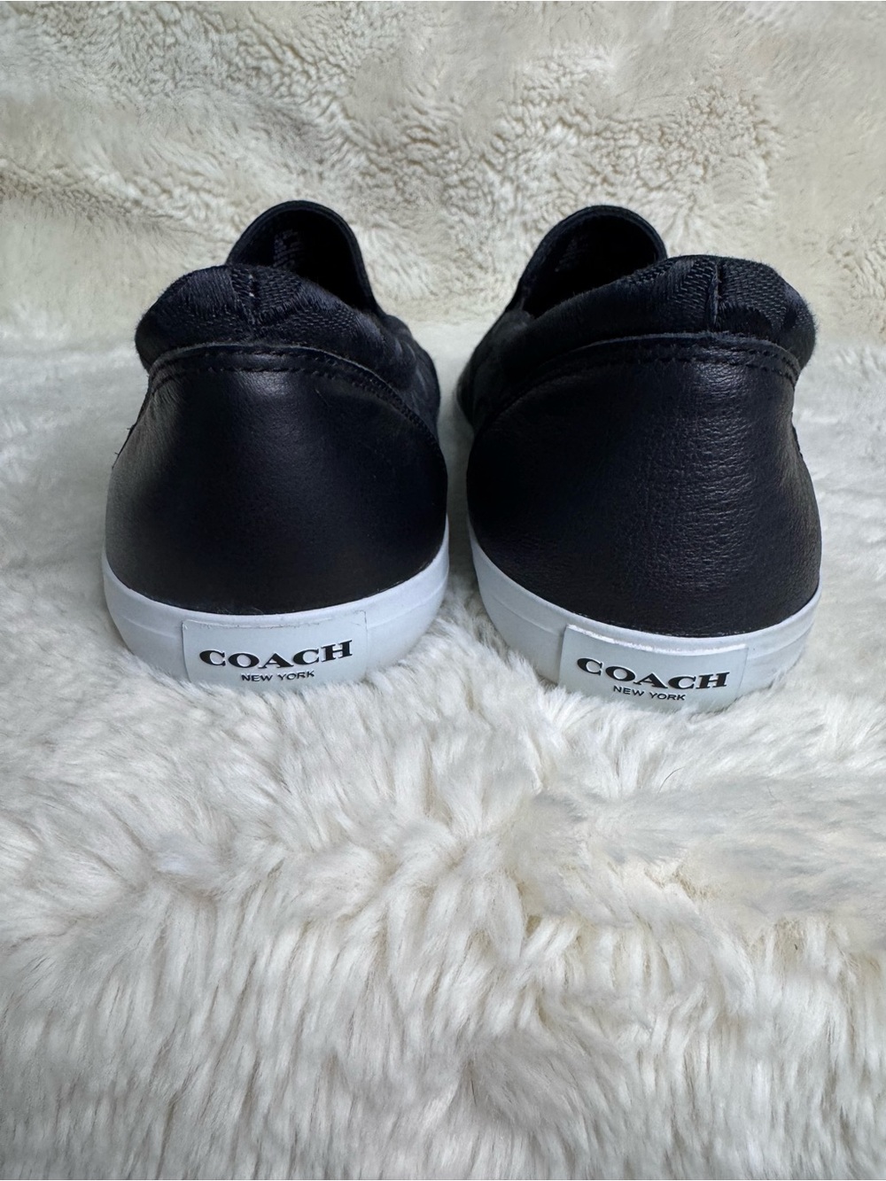 NWOB- Coach Women’s Black Slip-On Sneakers size 10 - Picture 4 of 5